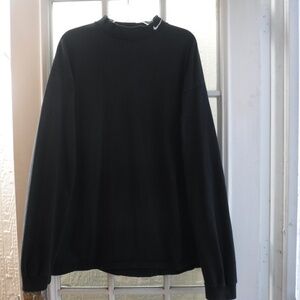 Nike Black Color Mock Neck Long Sleeve Shirt